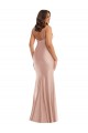Deep V-Neck Formal Silky Satin Mermaid Bridesmaid Dress / Prom Dress with Side Slit Australia