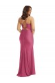 Cowl-Neck Open Tie-Back Formal Silky Satin Mermaid Bridesmaid Dress / Prom Dress with Frong Slit Australia