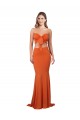 Strapless Bandeau Bodice Long Formal Spandex Bridesmaid Dress / Prom Dress Australia