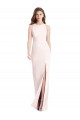 Diamond Cutout Back Trumpet Bridesmaid Dress / Prom Dress with Front Slit Australia