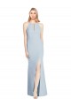 Full Length Sleeveless Halter Bridesmaid Dress / Prom Dress with Keyhole Back Australia