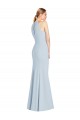 Full Length Sleeveless Halter Bridesmaid Dress / Prom Dress with Keyhole Back Australia