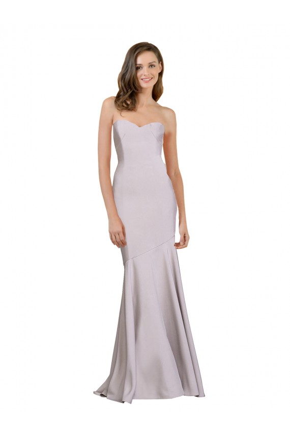 Crepe Mermaid Bridesmaid Dress / Prom Dress with Low Back Australia
