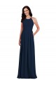 Criss Cross Back Crepe Halter Bridesmaid Dress with Pockets Australia