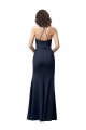 Sweetheart Fit and Flare Stretch Formal Crepe Bridesmaid Dress / Prom Dress with Side Slit and Strappy Back Australia