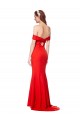 Cross Front and Back Bardot Sleeveless Formal Crepe Maxi Bridesmaid Dress / Prom Dress Australia