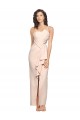 Long Full Length Ruffles Strapless Low Back Crepe Bridesmaid Dress / Prom Dress with Straps Australia