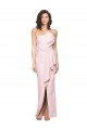 Strapless Long Full Length Ruffles Low Back Formal Crepe Bridesmaid Dress / Prom Dress Australia