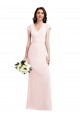 Cap Sleeve A-Line Formal Crepe Bridesmaid Dress / Prom Dress with Pockets Australia