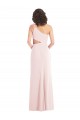 Flirty One Shoulder Midriff Cutout Maxi Formal Crepe Bridesmaid Dress / Prom Dress Australia