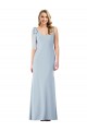 V-Back Bow Shoulder Trumpet Bridesmaid Dress / Prom Dress Australia