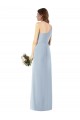 One Shoulder Crepe Trumpet Bridesmaid Dress / Prom Dress with Front Slit Australia