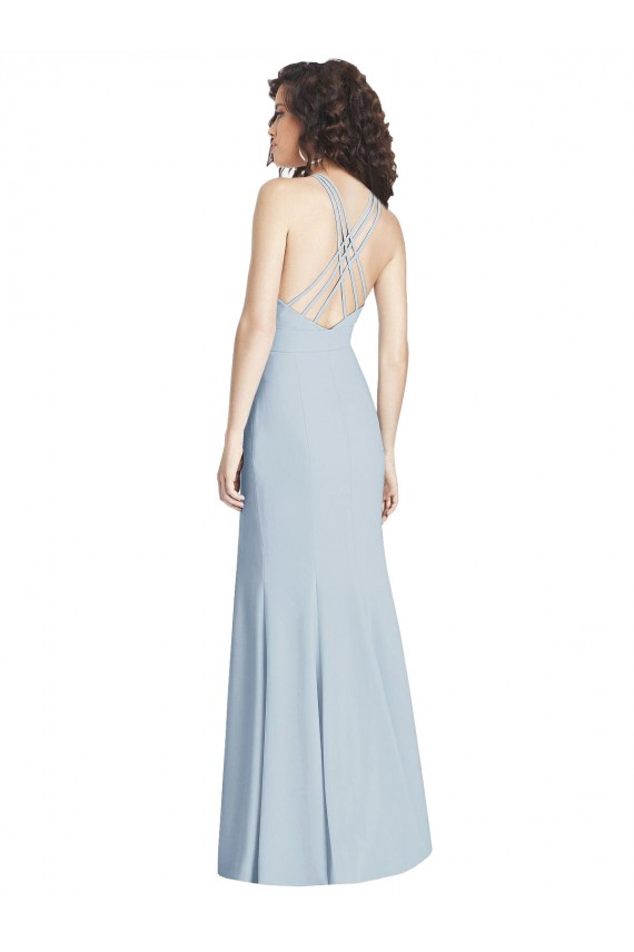 Criss Cross Open Back Trumpet Bridesmaid Dress / Prom Dress Australia