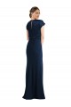 Soft Bow Blouson Bodice Trumpet Formal Crepe Bridesmaid Dress / Prom Dress Australia