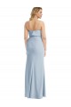 Strapless Overlay Bodice Crepe Maxi Bridesmaid Dress / Prom Dress with Front Slit Australia