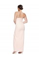 Cowl Neck Strapless Formal Stretch Satin Bridesmaid Dress / Prom Dress with High Split Australia