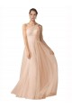 Illusion One Shoulder Tulle Bridesmaid Dress with Shirred Bodice Australia