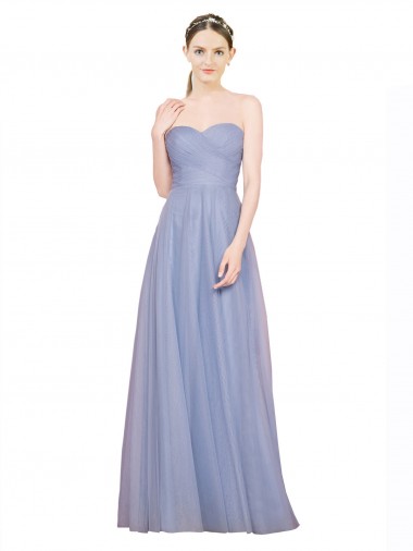 Strapless Sweetheart A-Line Tulle Bridesmaid Dress with Low Back Australia