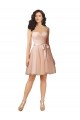 Lace and Tulle Bridesmaid Dress with Cap Sleeves and Keyhole Back Australia