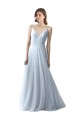Wrapped Ruched Natural Waist Slim Soft Tulle Bridesmaid Dress Australia