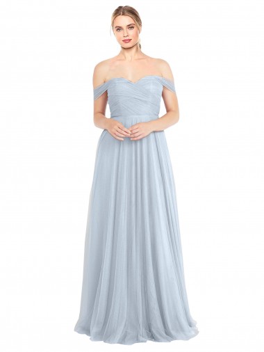 Sweetheart Neckline Off the Shoulder Tulle Bridesmaid Dress Australia