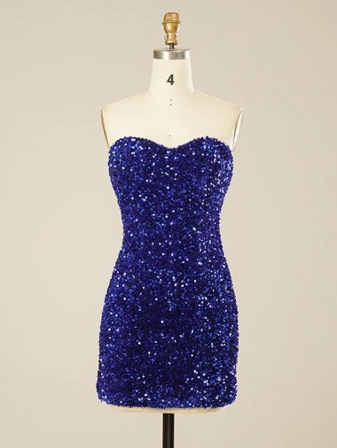 Short Sweetheart Velvet Sequin Homecoming Dress / Prom Dress Australia