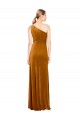 Sleek One Shoulder Long Formal Velvet Bridesmaid Dress / Prom Dress Australia