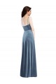 Velvet Wrap Maxi Bridesmaid Dress / Prom Dress with Pockets Australia