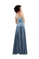 Sleek Cowl Neck Velvet Maxi Bridesmaid Dress / Prom Dress with Pockets Australia